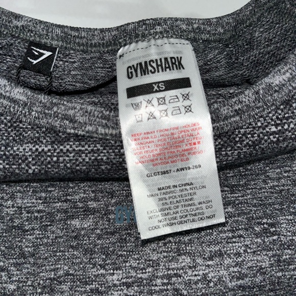 Gymshark Flex long sleeve crop top in charcoal/teal - Picture 6 of 11